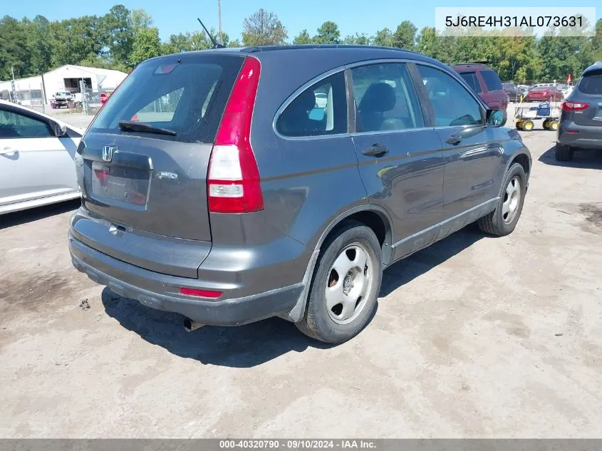 2010 Honda Cr-V Lx VIN: 5J6RE4H31AL073631 Lot: 40320790