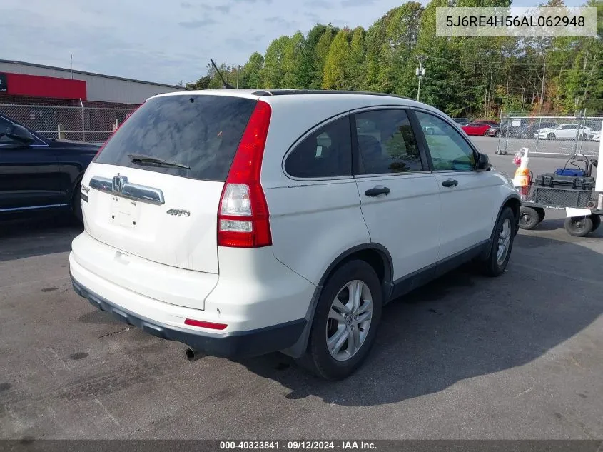 2010 Honda Cr-V Ex VIN: 5J6RE4H56AL062948 Lot: 40323841