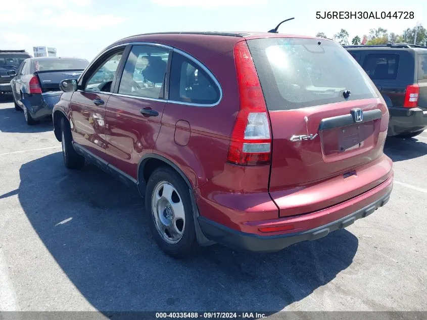 5J6RE3H30AL044728 2010 Honda Cr-V Lx