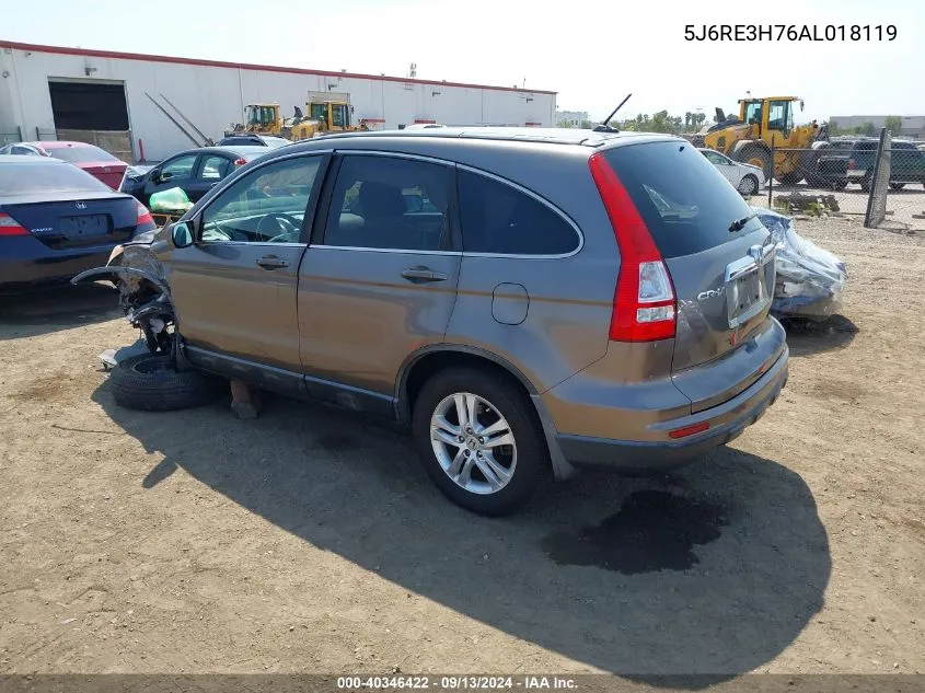 5J6RE3H76AL018119 2010 Honda Cr-V Exl