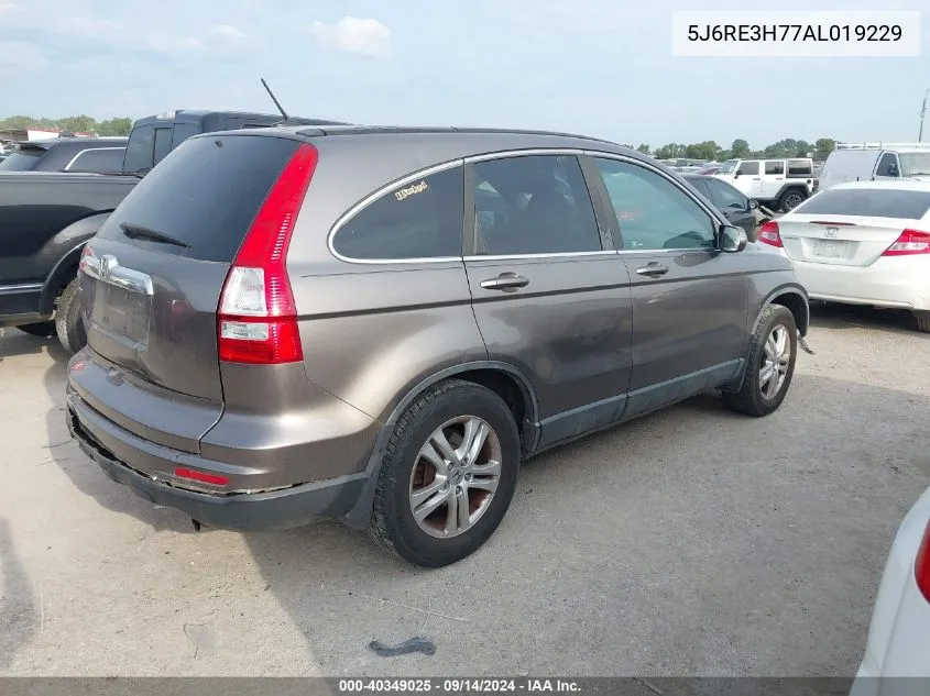 5J6RE3H77AL019229 2010 Honda Cr-V Ex-L