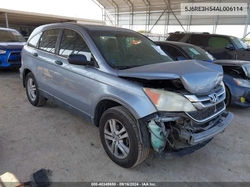 5J6RE3H54AL006114 2010 Honda Cr-V Ex