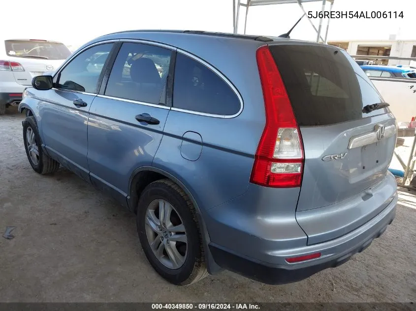 5J6RE3H54AL006114 2010 Honda Cr-V Ex