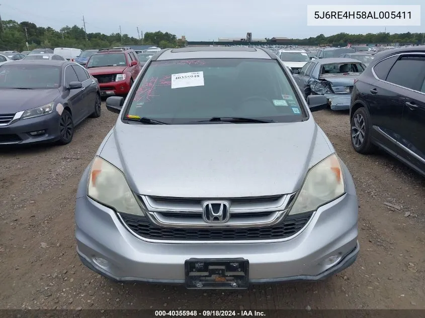 5J6RE4H58AL005411 2010 Honda Cr-V Ex