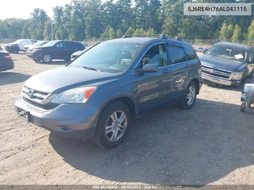 2010 Honda Cr-V Ex-L VIN: 5J6RE4H76AL041115 Lot: 40359605