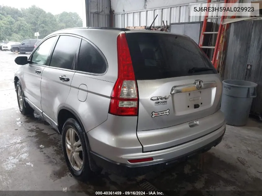 2010 Honda Cr-V Ex VIN: 5J6RE3H59AL029923 Lot: 40361459