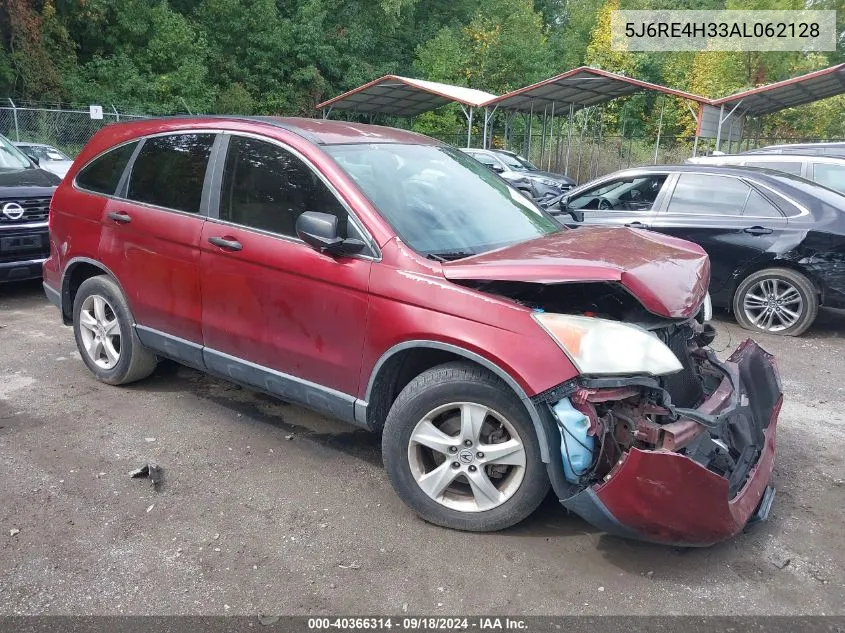 2010 Honda Cr-V Lx VIN: 5J6RE4H33AL062128 Lot: 40366314