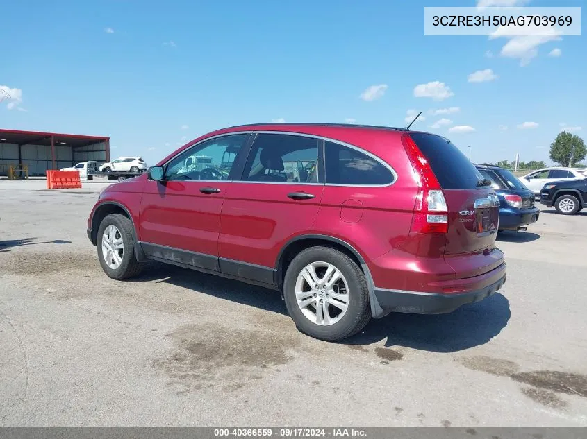 2010 Honda Cr-V Ex VIN: 3CZRE3H50AG703969 Lot: 40366559