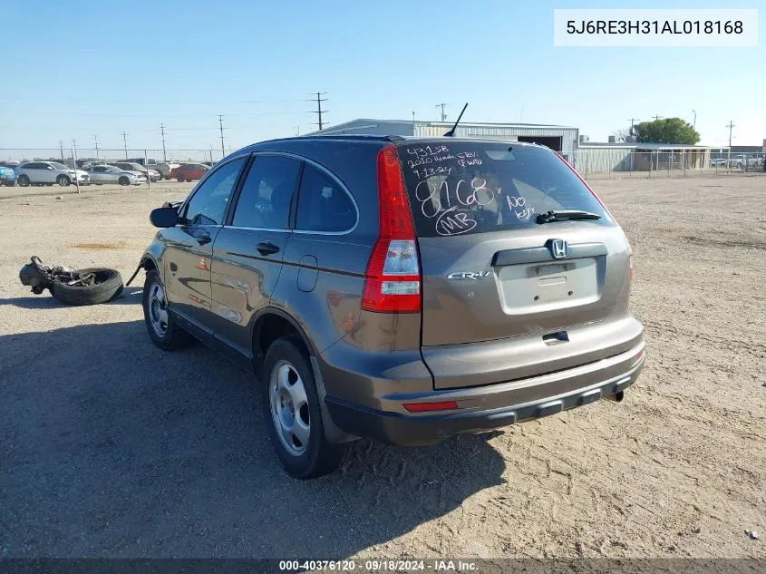 2010 Honda Cr-V Lx VIN: 5J6RE3H31AL018168 Lot: 40376120