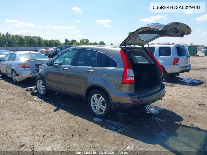 2010 Honda Cr-V Ex-L VIN: 5J6RE4H73AL029441 Lot: 40380745