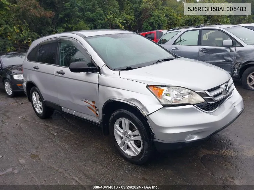 2010 Honda Cr-V Ex VIN: 5J6RE3H58AL005483 Lot: 40414818