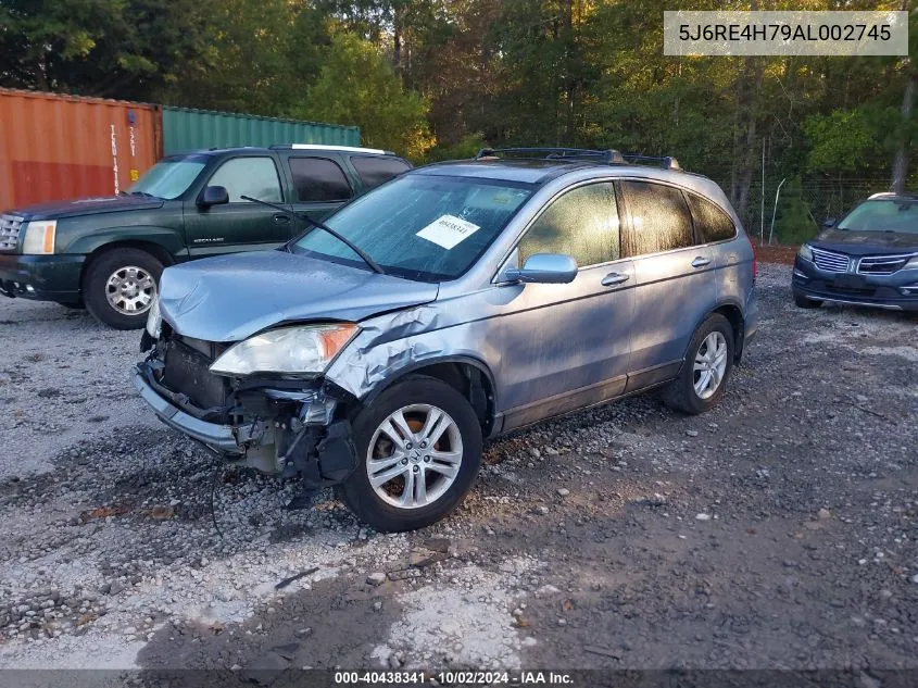 2010 Honda Cr-V Ex-L VIN: 5J6RE4H79AL002745 Lot: 40438341