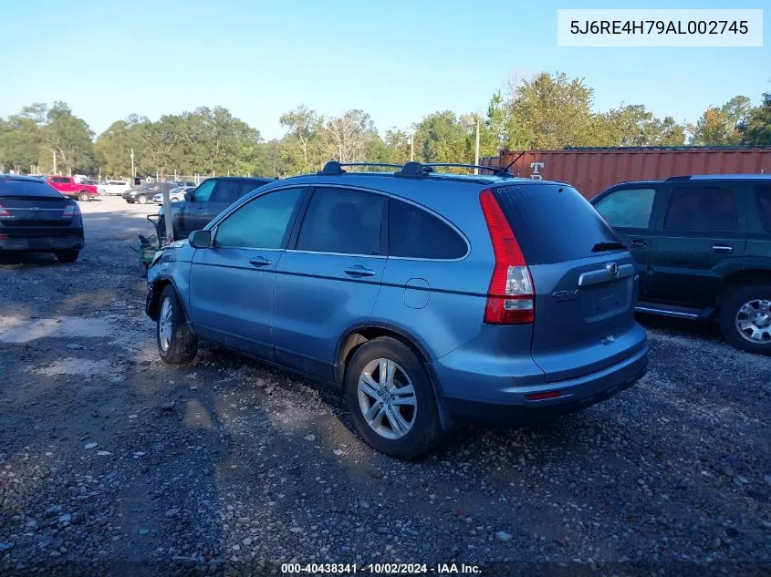 2010 Honda Cr-V Ex-L VIN: 5J6RE4H79AL002745 Lot: 40438341