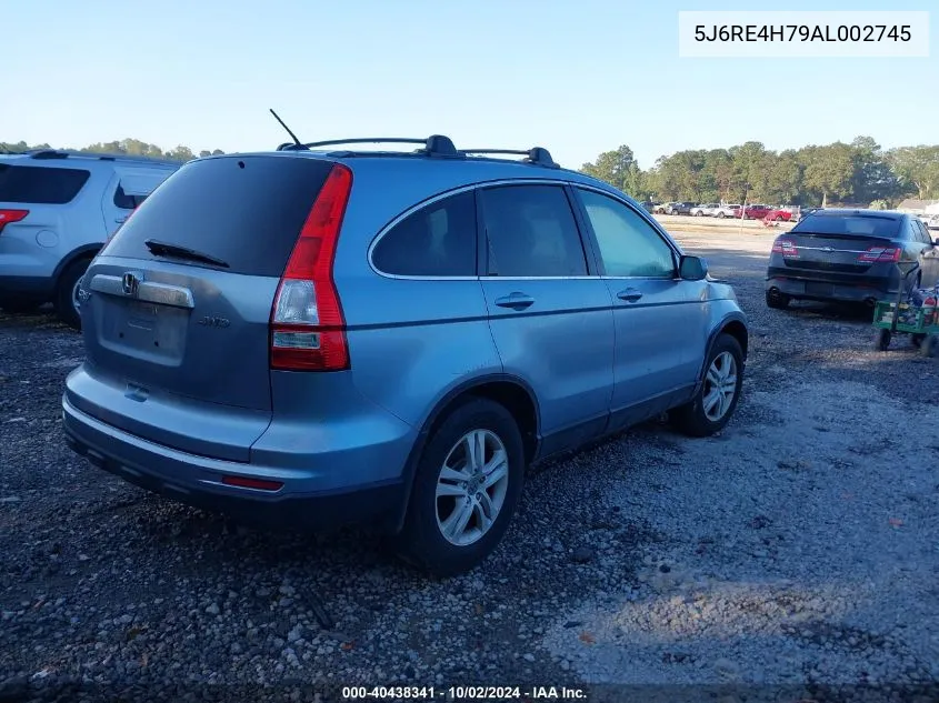 2010 Honda Cr-V Ex-L VIN: 5J6RE4H79AL002745 Lot: 40438341