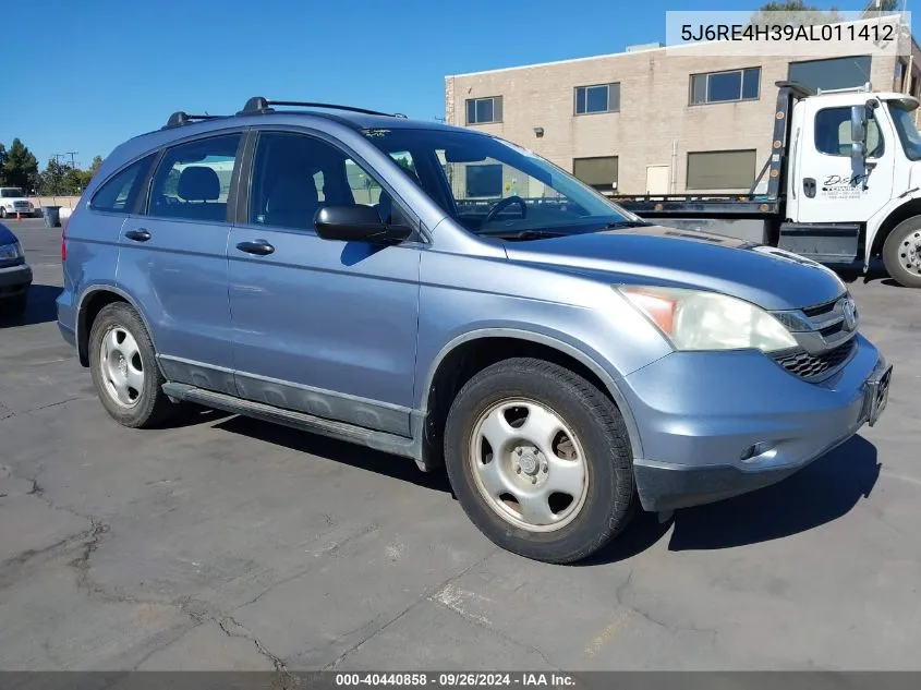 2010 Honda Cr-V Lx VIN: 5J6RE4H39AL011412 Lot: 40440858