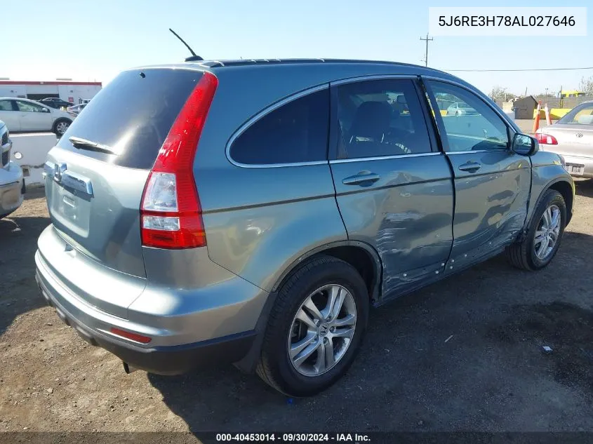 5J6RE3H78AL027646 2010 Honda Cr-V Ex-L