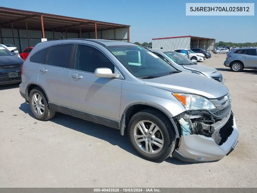 5J6RE3H70AL025812 2010 Honda Cr-V Ex-L