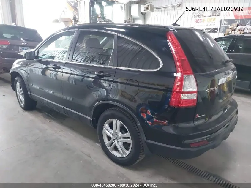 5J6RE4H72AL020939 2010 Honda Cr-V Exl