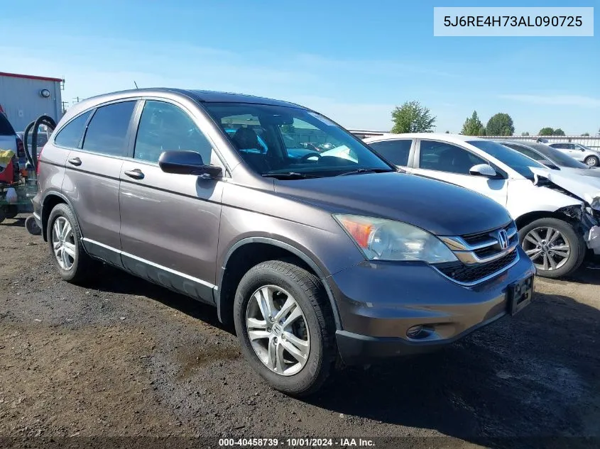 2010 Honda Cr-V Ex-L VIN: 5J6RE4H73AL090725 Lot: 40458739