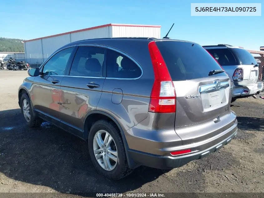 2010 Honda Cr-V Ex-L VIN: 5J6RE4H73AL090725 Lot: 40458739