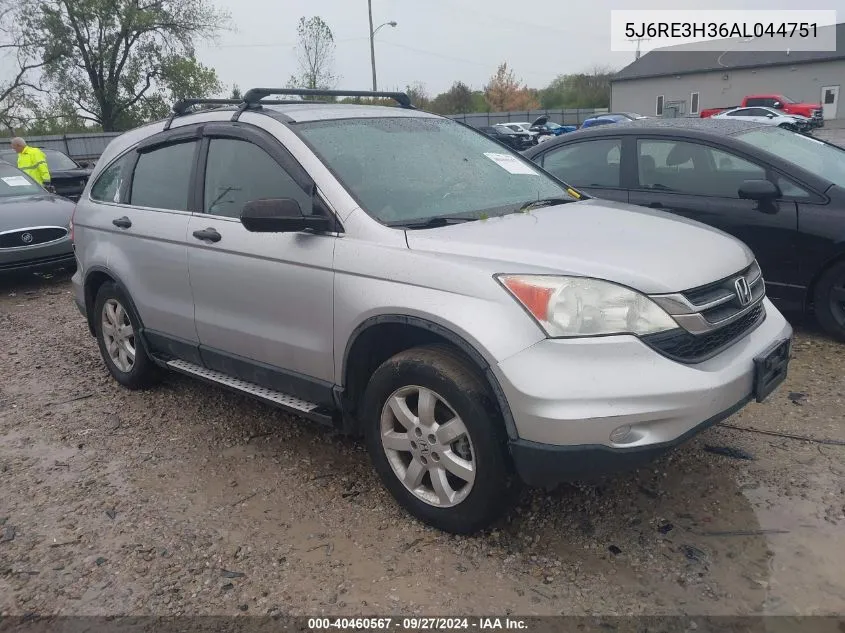 5J6RE3H36AL044751 2010 Honda Cr-V Lx