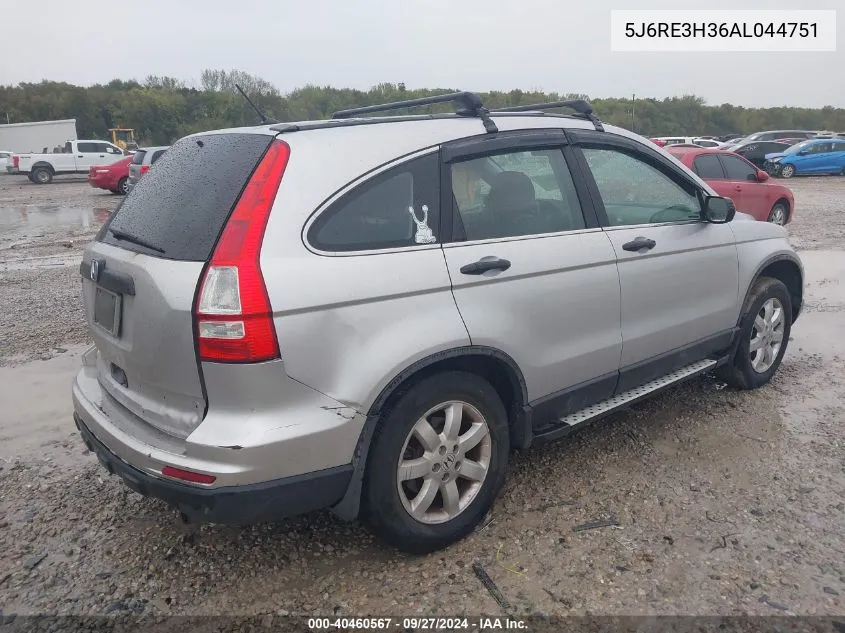 5J6RE3H36AL044751 2010 Honda Cr-V Lx