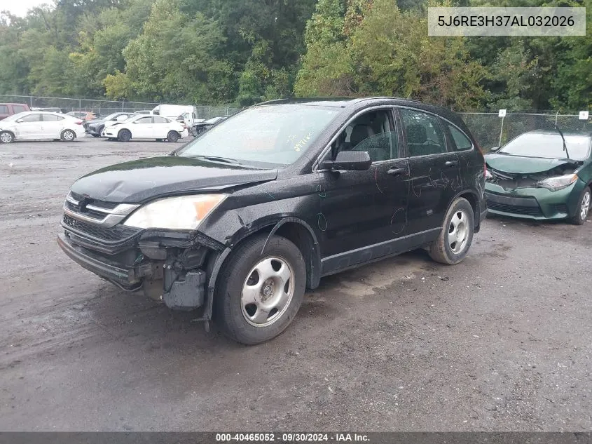 2010 Honda Cr-V Lx VIN: 5J6RE3H37AL032026 Lot: 40465052