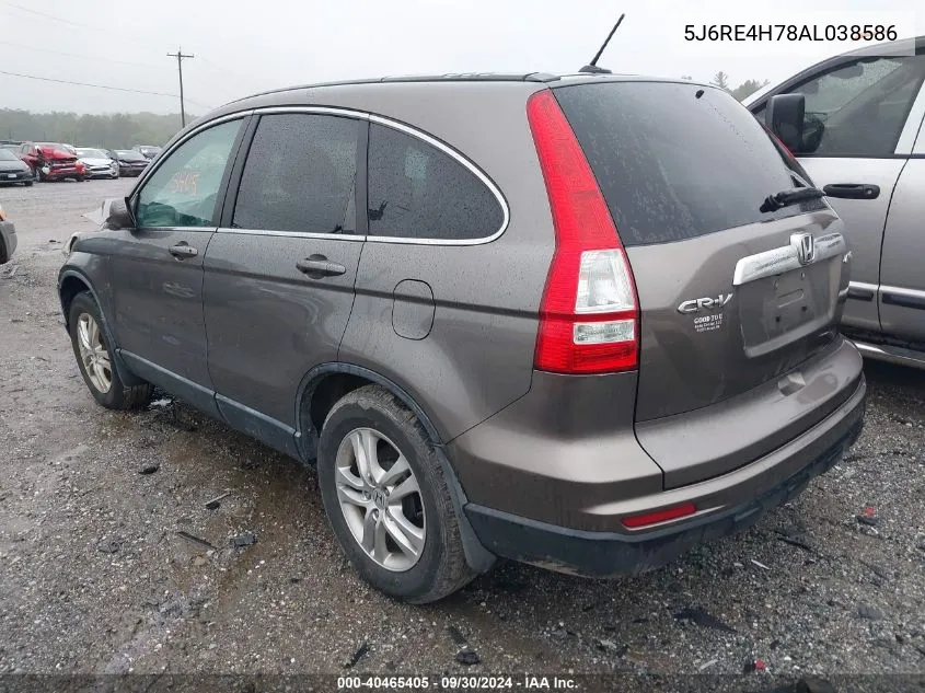 5J6RE4H78AL038586 2010 Honda Cr-V Exl