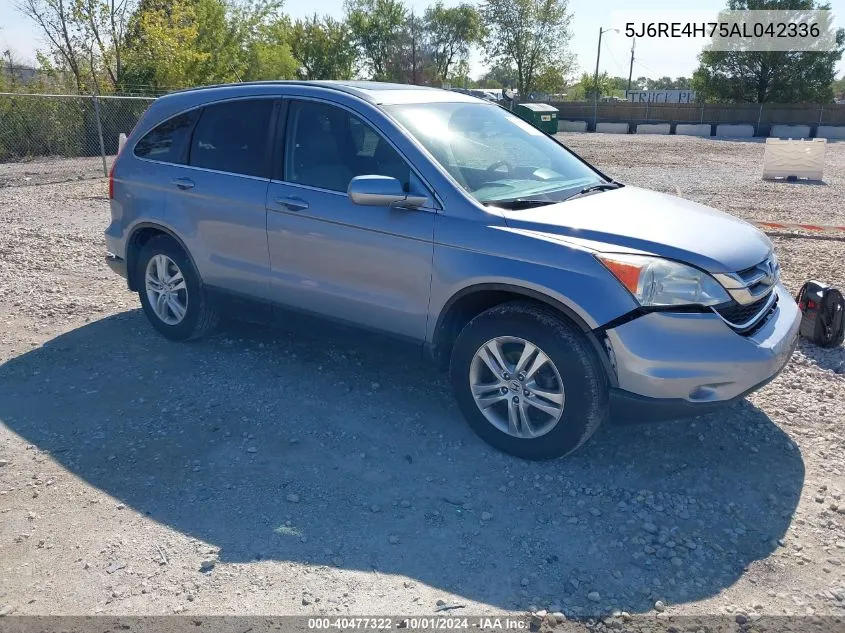 2010 Honda Cr-V Exl VIN: 5J6RE4H75AL042336 Lot: 40477322