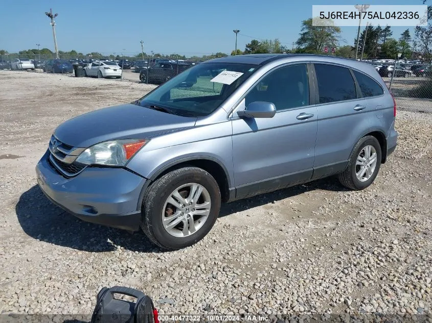 2010 Honda Cr-V Exl VIN: 5J6RE4H75AL042336 Lot: 40477322