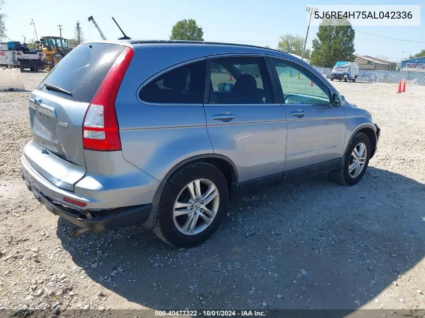 2010 Honda Cr-V Exl VIN: 5J6RE4H75AL042336 Lot: 40477322