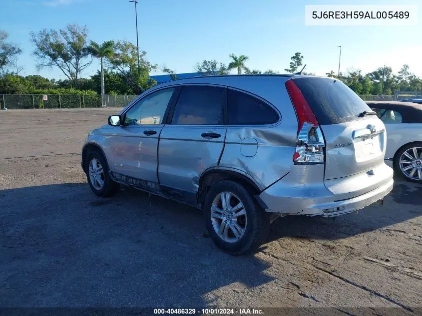 2010 Honda Cr-V Ex VIN: 5J6RE3H59AL005489 Lot: 40486329