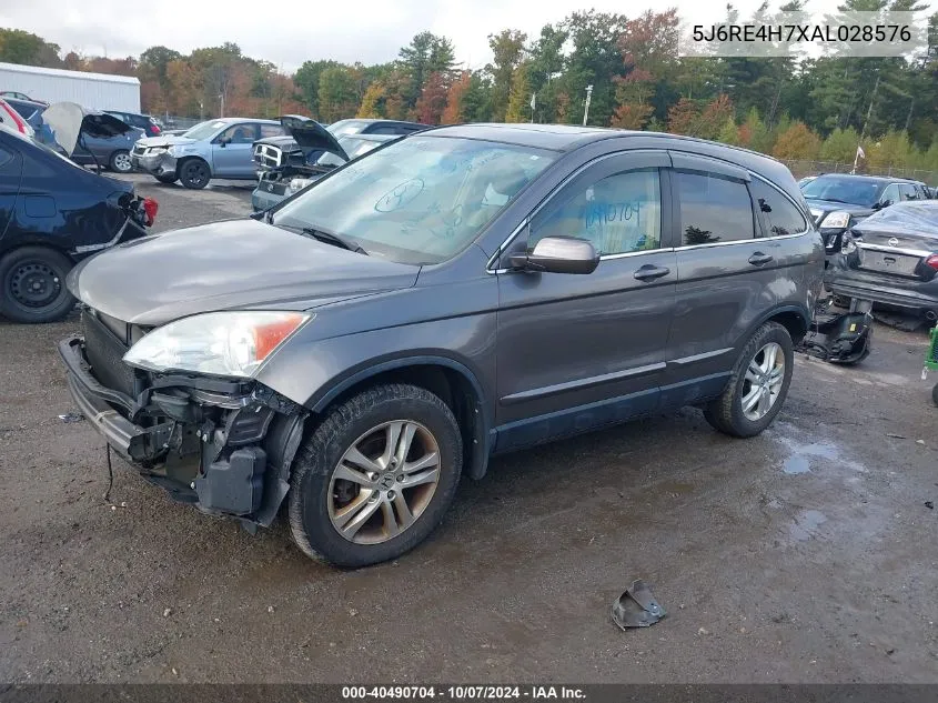 2010 Honda Cr-V Ex-L VIN: 5J6RE4H7XAL028576 Lot: 40490704