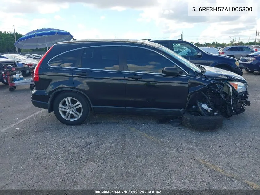 2010 Honda Cr-V Ex VIN: 5J6RE3H57AL005300 Lot: 40491344