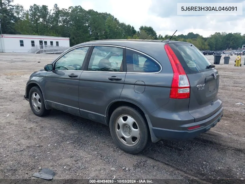 2010 Honda Cr-V Lx VIN: 5J6RE3H30AL046091 Lot: 40494093