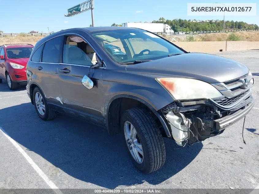 2010 Honda Cr-V Ex-L VIN: 5J6RE3H7XAL012677 Lot: 40496209