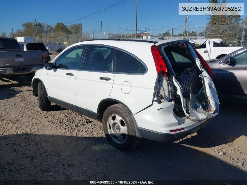 2010 Honda Cr-V Lx VIN: 3CZRE3H39AG705282 Lot: 40499533