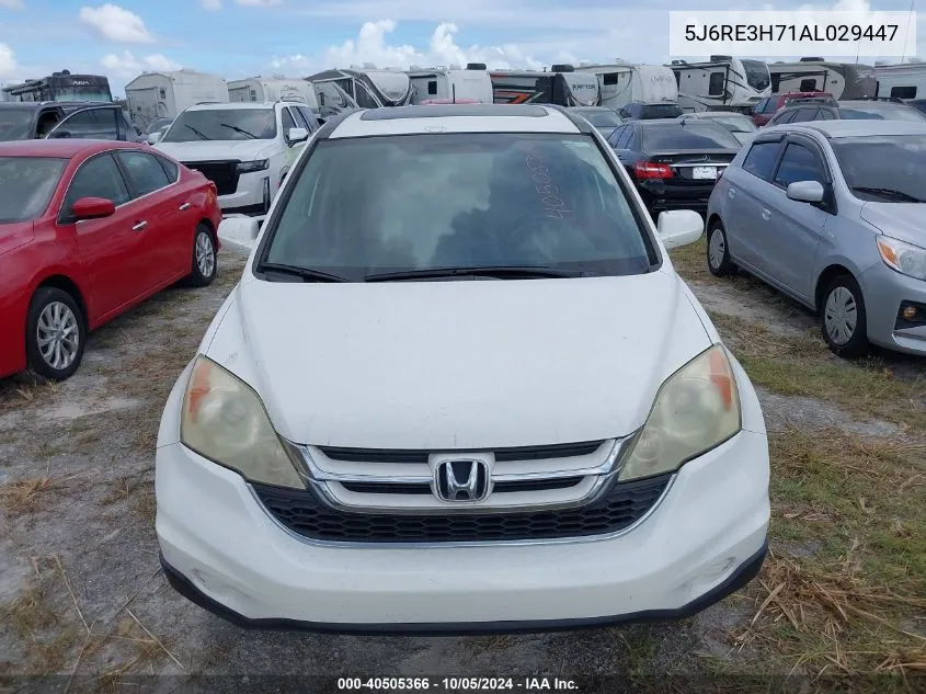 5J6RE3H71AL029447 2010 Honda Cr-V Ex-L