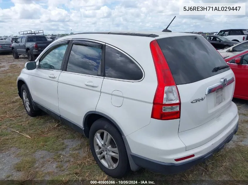 5J6RE3H71AL029447 2010 Honda Cr-V Ex-L