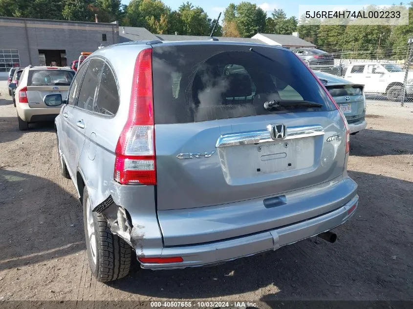 5J6RE4H74AL002233 2010 Honda Cr-V Ex-L