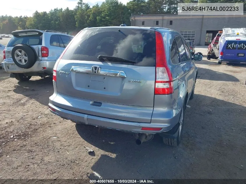 5J6RE4H74AL002233 2010 Honda Cr-V Ex-L