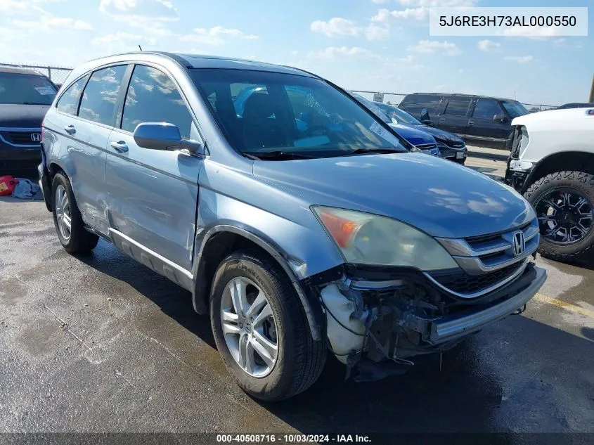 5J6RE3H73AL000550 2010 Honda Cr-V Ex-L