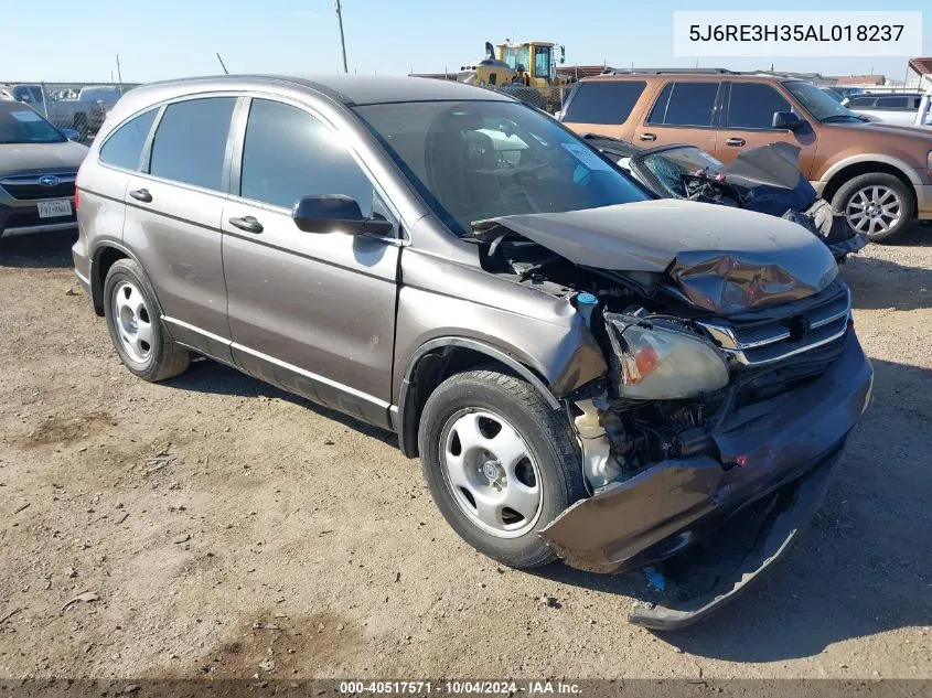 2010 Honda Cr-V Lx VIN: 5J6RE3H35AL018237 Lot: 40517571