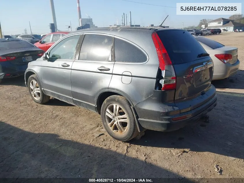 2010 Honda Cr-V Ex-L VIN: 5J6RE4H77AL078285 Lot: 40528712