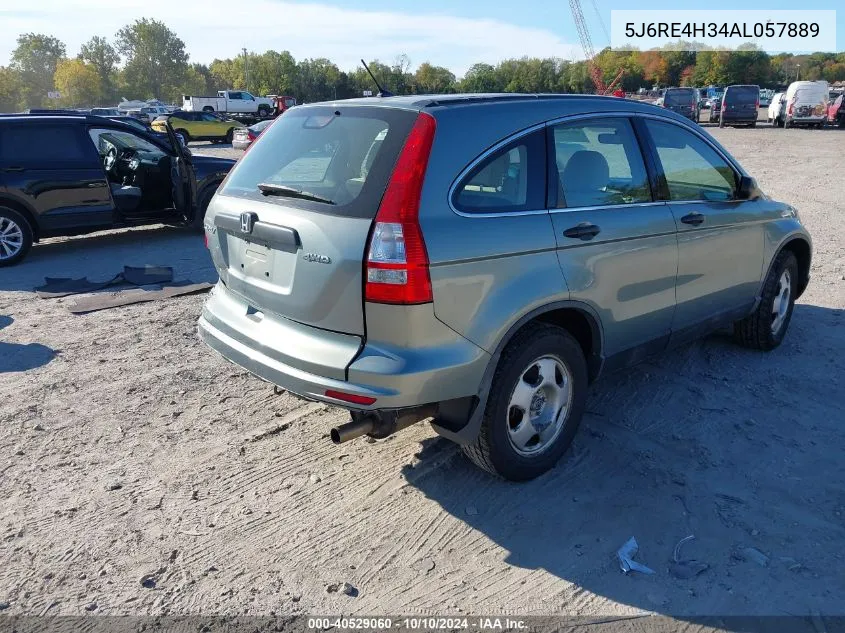 2010 Honda Cr-V Lx VIN: 5J6RE4H34AL057889 Lot: 40529060