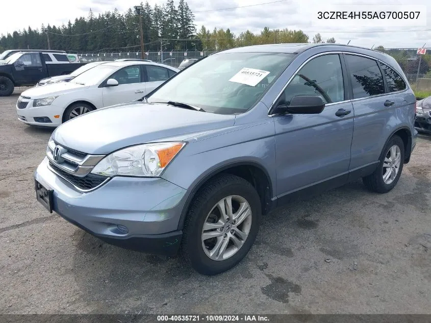 2010 Honda Cr-V Ex VIN: 3CZRE4H55AG700507 Lot: 40535721