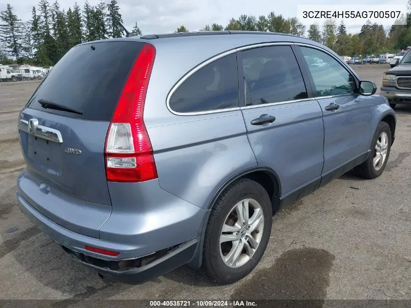 2010 Honda Cr-V Ex VIN: 3CZRE4H55AG700507 Lot: 40535721