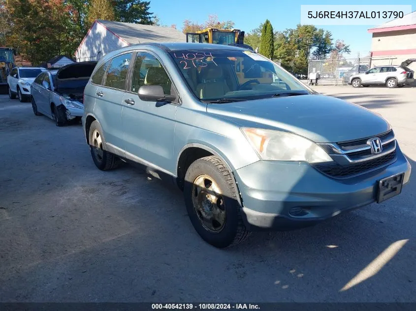 2010 Honda Cr-V Lx VIN: 5J6RE4H37AL013790 Lot: 40542139