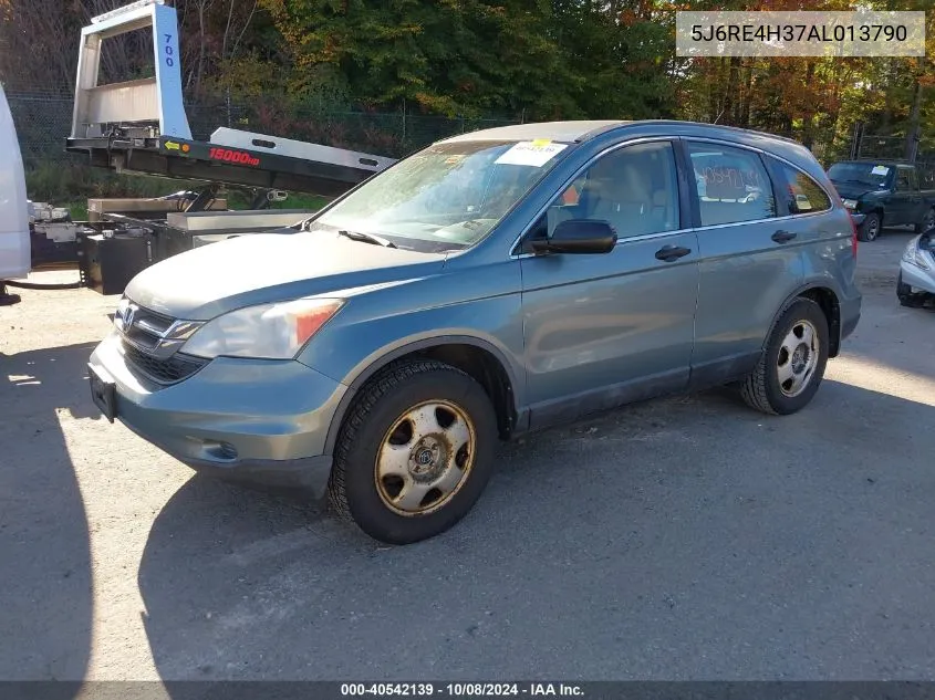 2010 Honda Cr-V Lx VIN: 5J6RE4H37AL013790 Lot: 40542139