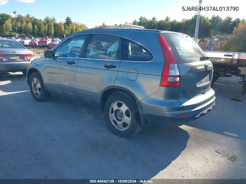 2010 Honda Cr-V Lx VIN: 5J6RE4H37AL013790 Lot: 40542139